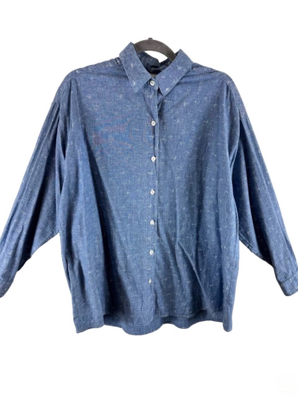 Vintage OshKosh‎ Cotton Blue White Collared Long Sleeve Button Up Shirt Size 12